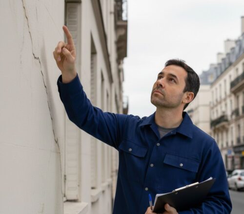 Les fissures observées sur les murs sont souvent liées à la sécheresse prolongée des sols.